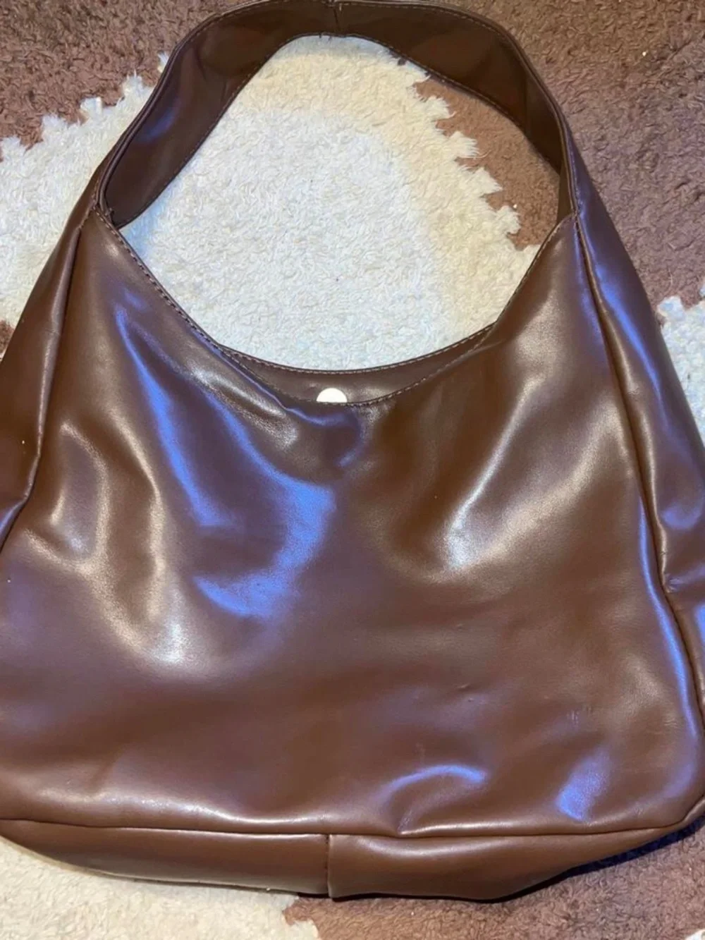Brown leather bag